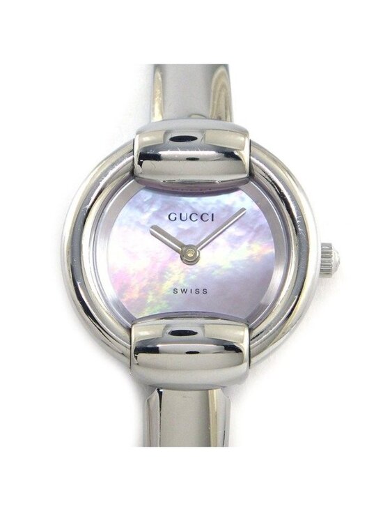 Gucci Watch Bangle Round Pink Shell Dial SS Quartz Analog main image 10